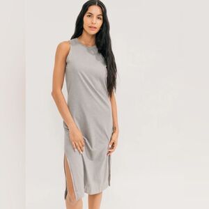 🔥Easy standard Relaxed Midi Muscle Dress sz small New